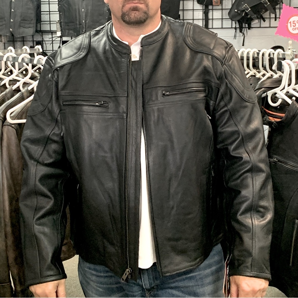 Men's Black Leather Jacket